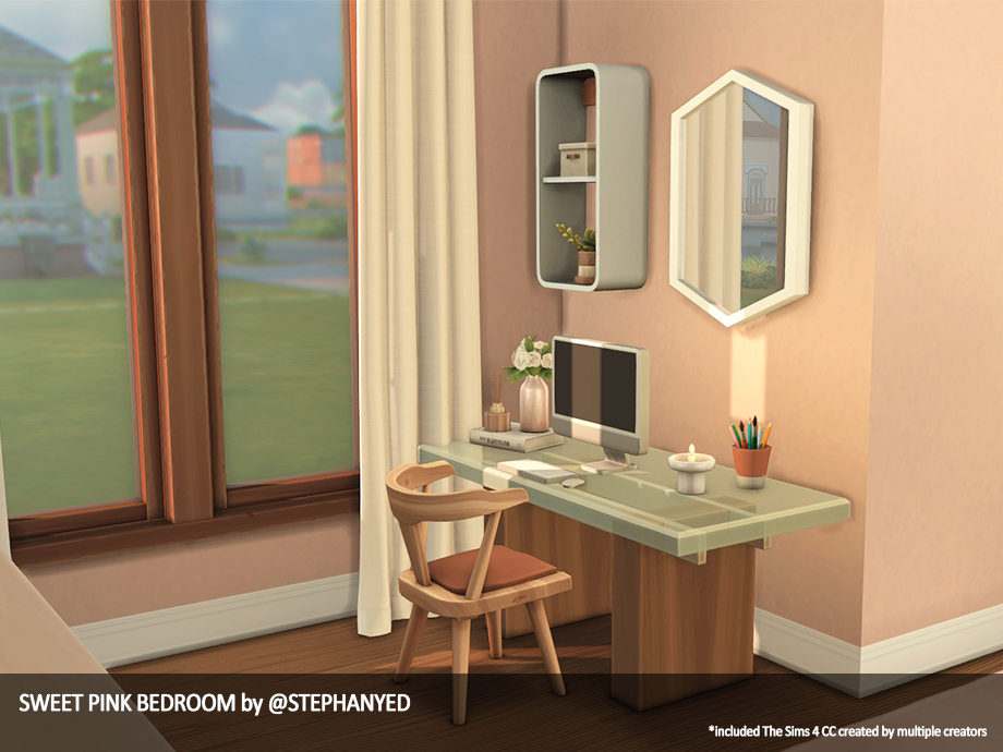 Sweet Pink Bedroom Screenshots The Sims 4 Rooms Lots CurseForge   Sweet Pink Bedroom2 