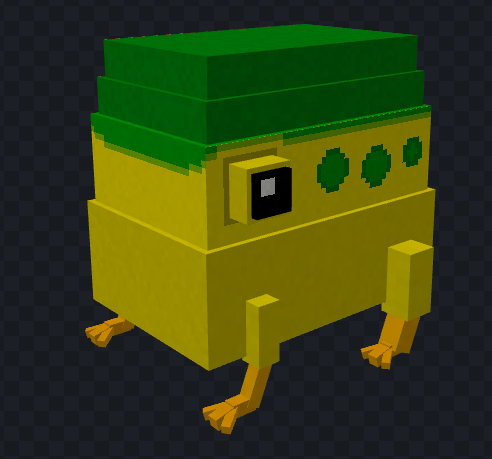 Yellow Wollywog model