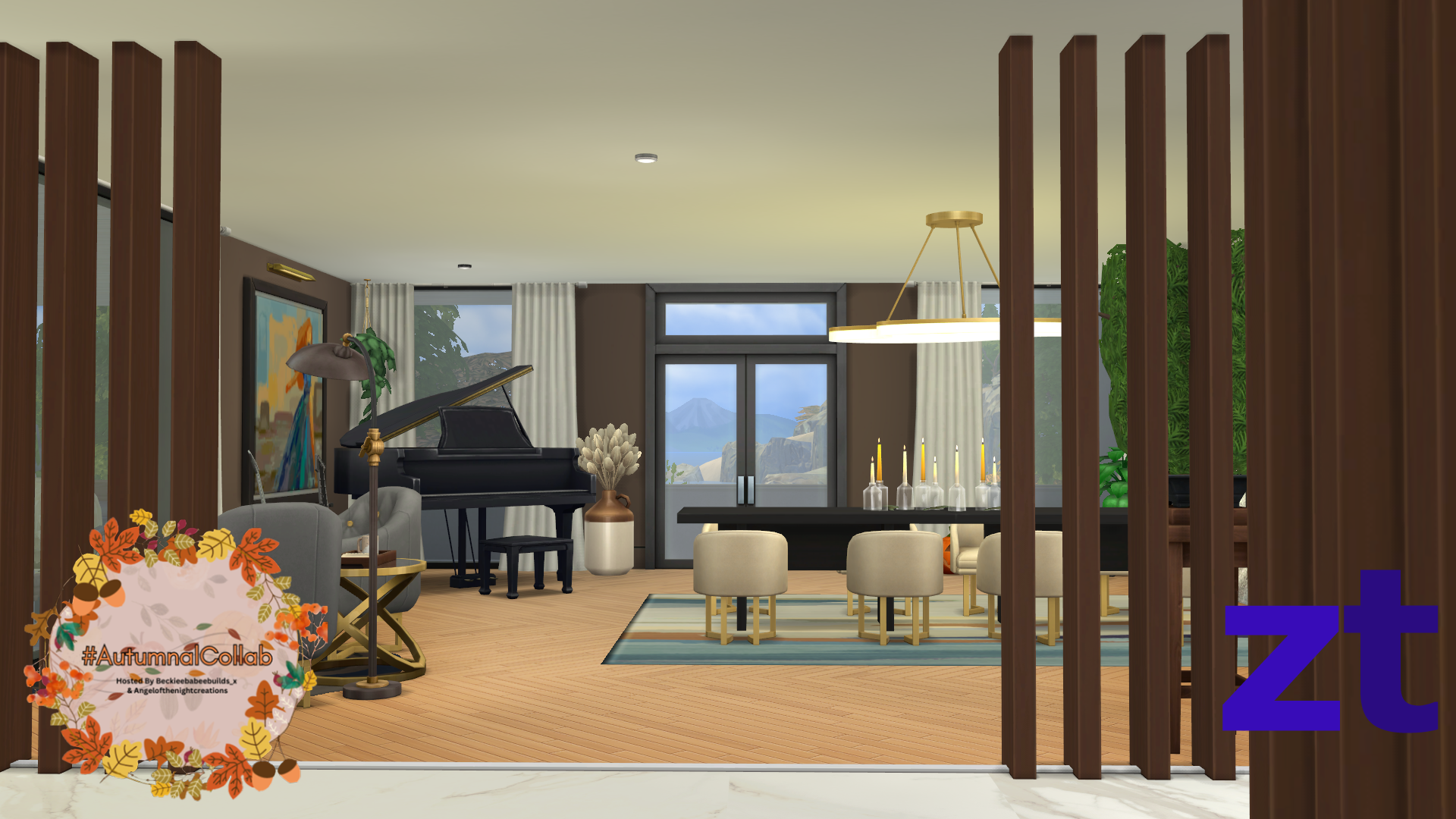 ZT Modern Autumn Mansion - Gallery - The Sims 4 Rooms / Lots - CurseForge