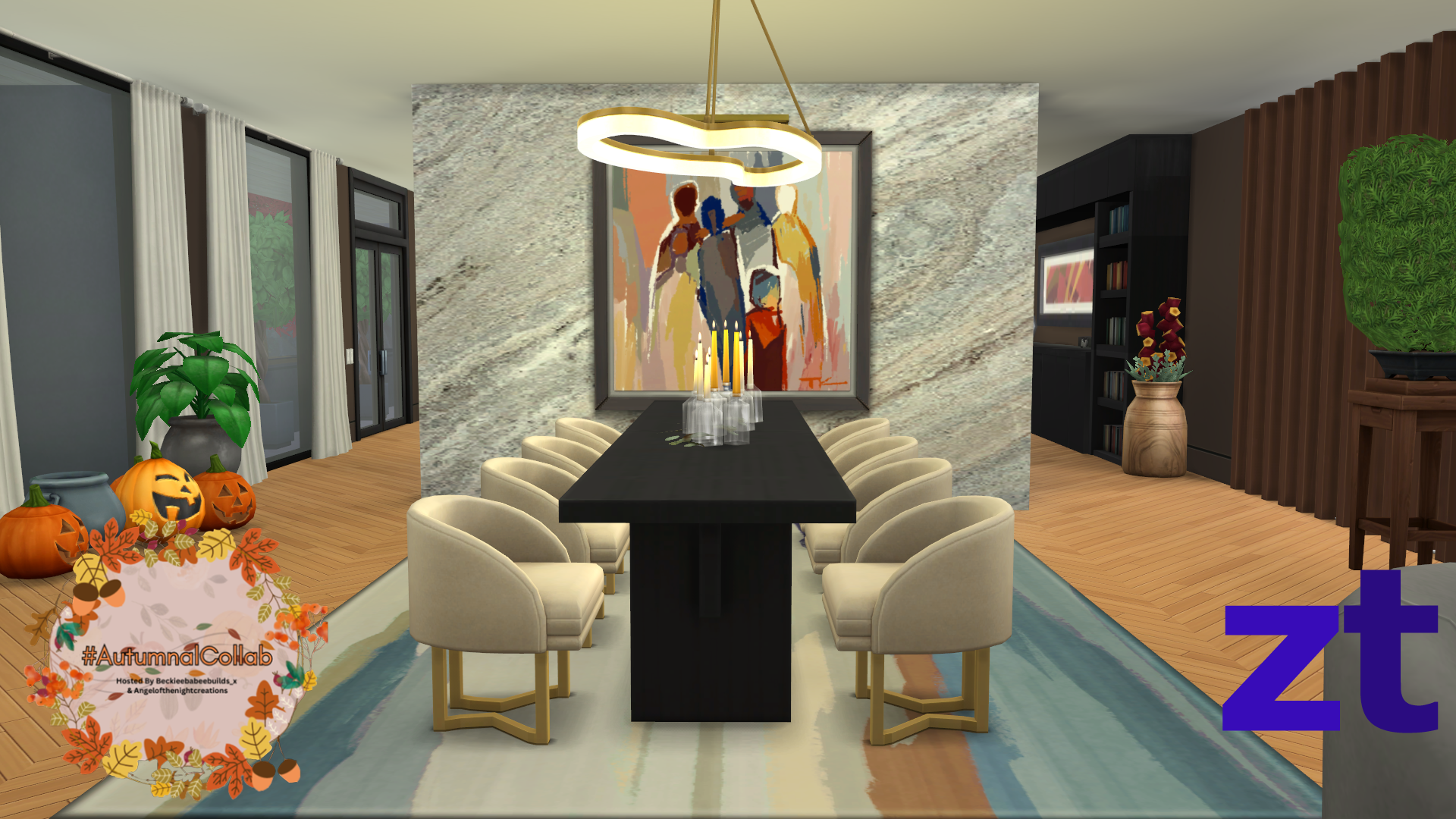 ZT Modern Autumn Mansion - Gallery - The Sims 4 Rooms / Lots - CurseForge