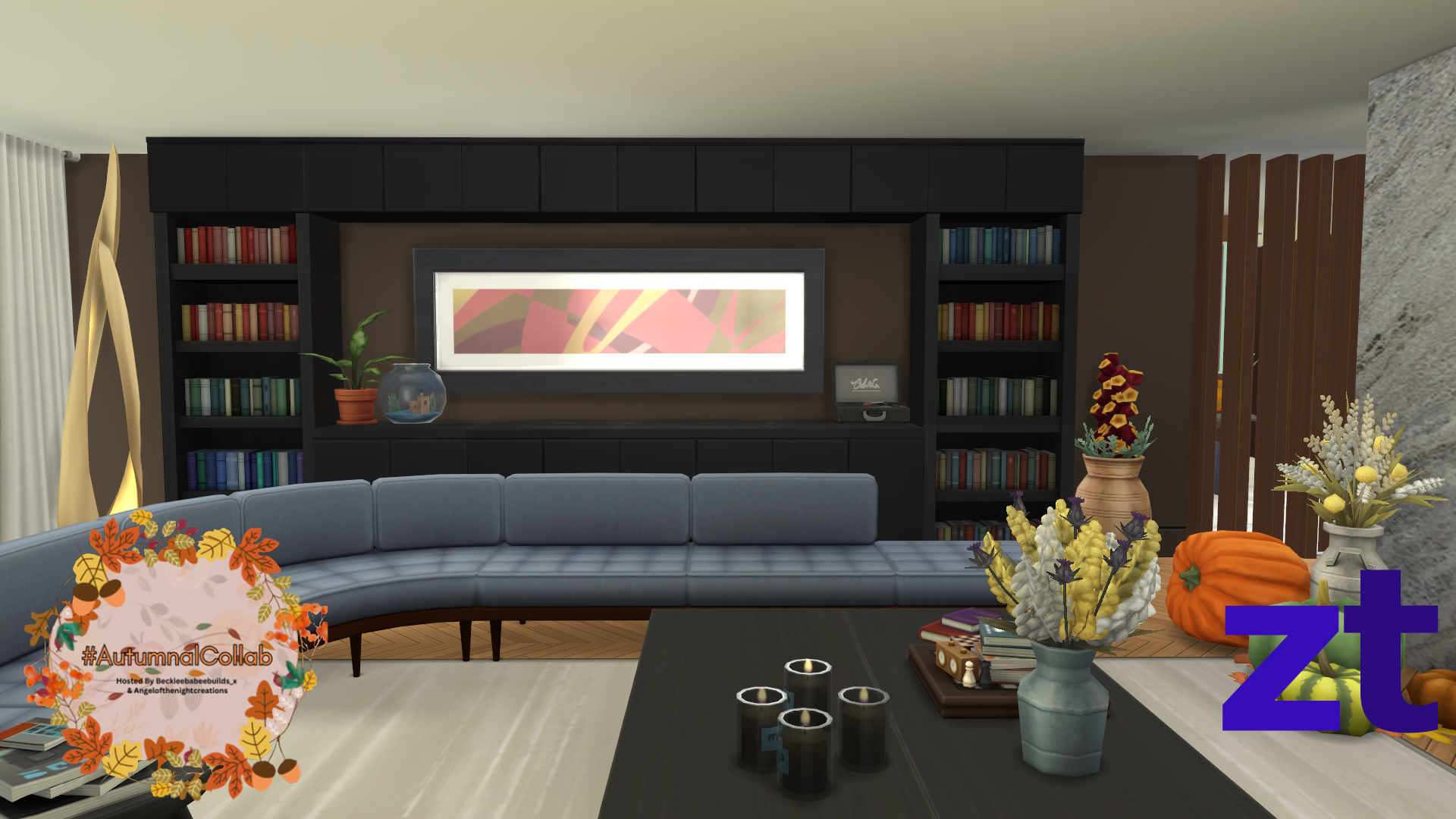 ZT Modern Autumn Mansion - Gallery - The Sims 4 Rooms / Lots - CurseForge