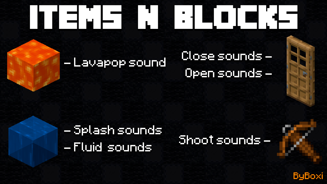 Items and Block Sounds