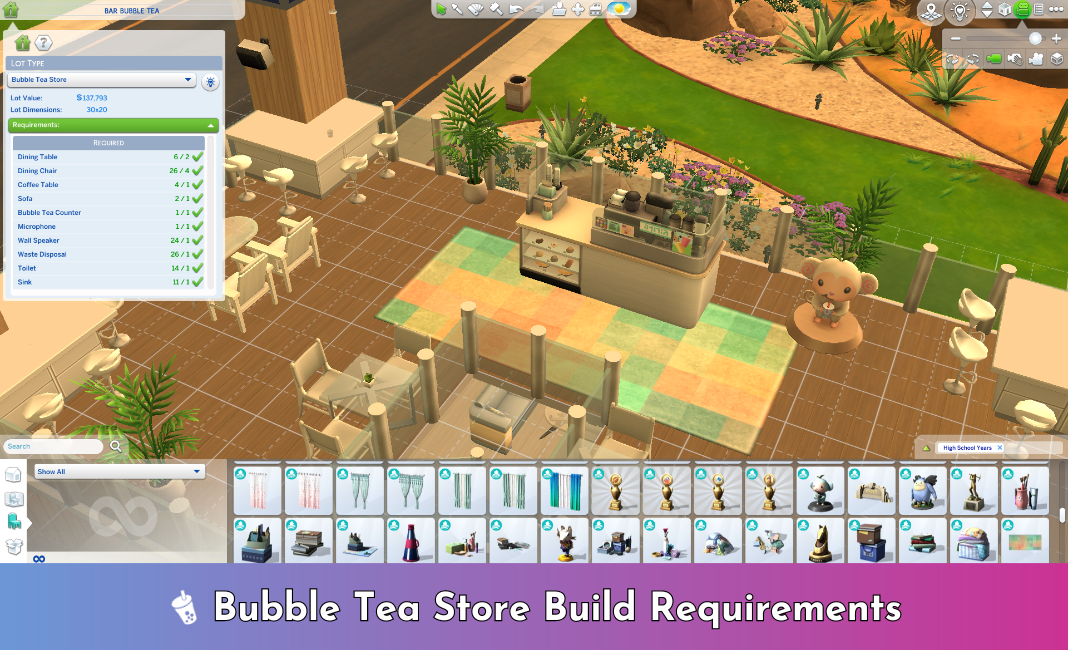 Bubble Tea Store Lot Type