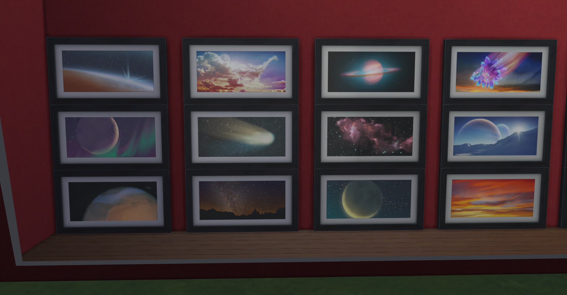 space prints up close