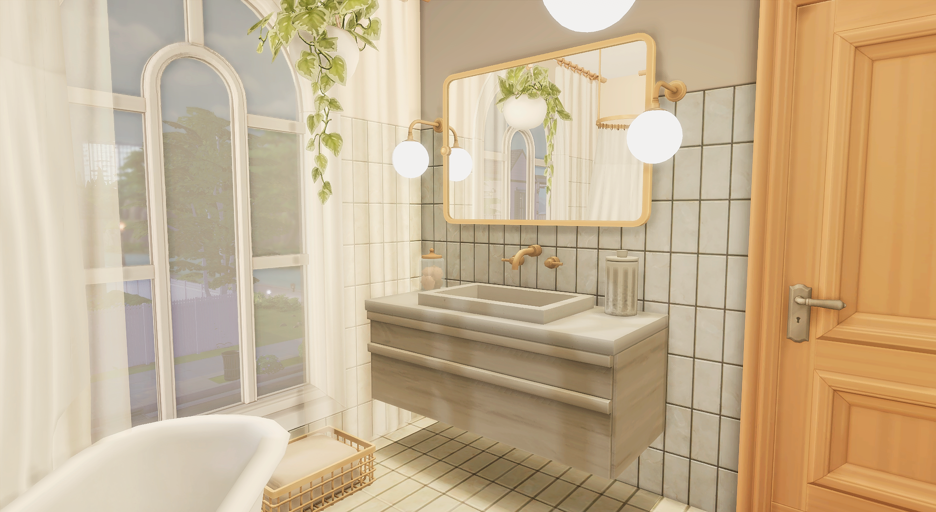 green bedroom