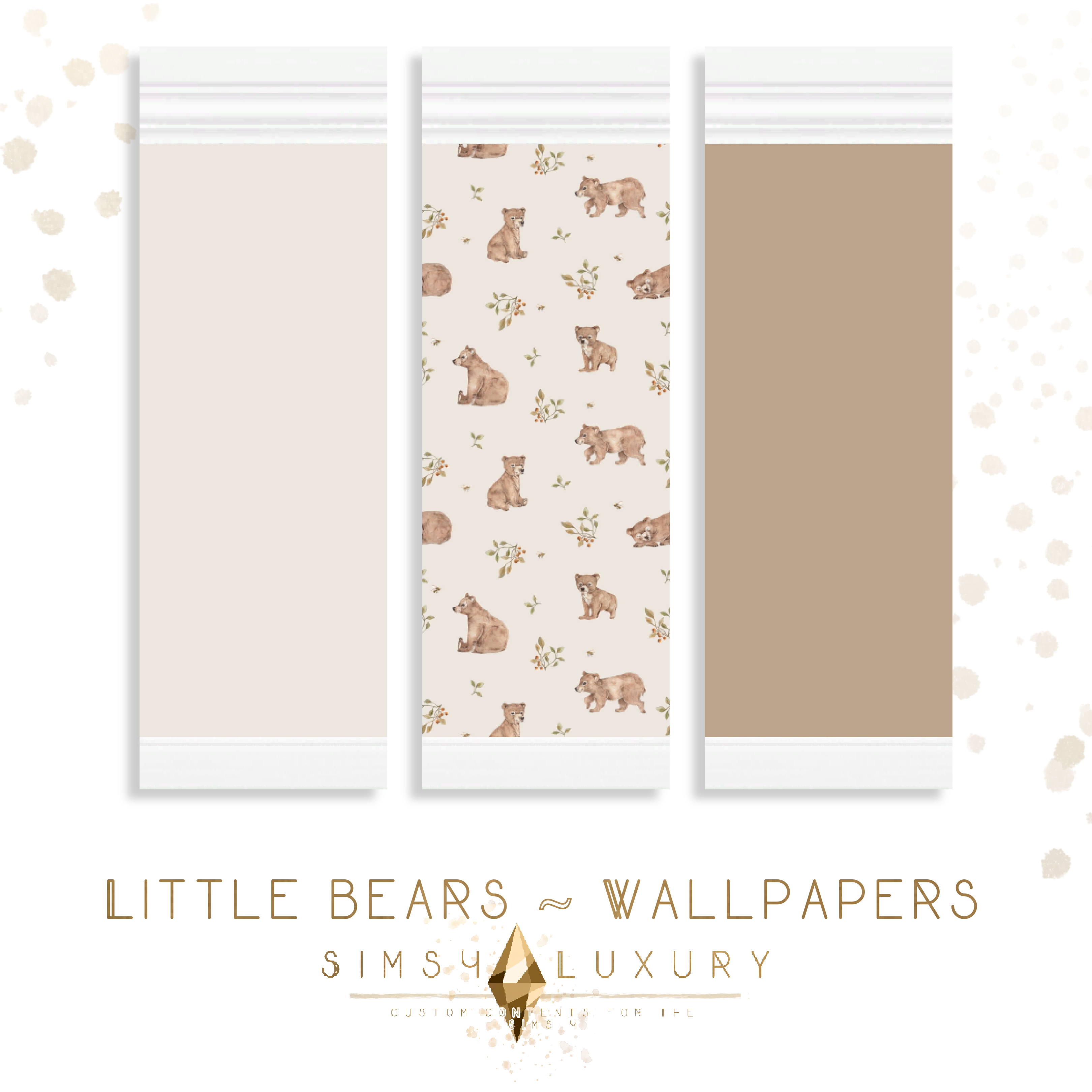 Nursery - Little bears - Wallpapers