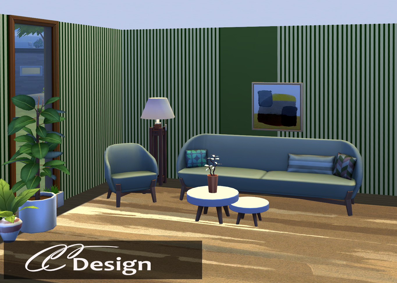 Thumbnail Here you will find very beautiful narrow stripes and the matching plain wallpapers.
Let your creativity flow. Have fun with it.