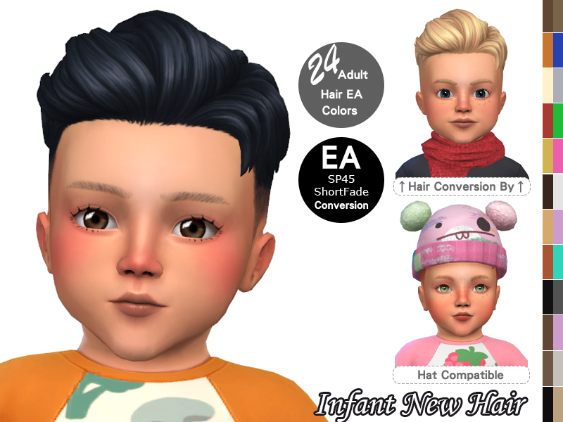 Infant Short Fade Hair - Screenshots - The Sims 4 Create a Sim - CurseForge