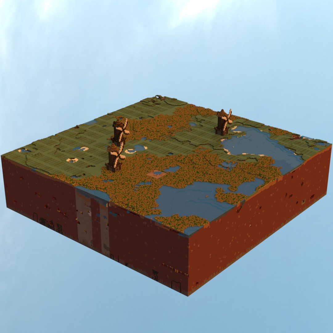 Thumbnail The Netherlands I based on the Netherlands in real Life on the surface, full of tulip fields, windmills and wheat fields, but underground is a mini nether in the overworld