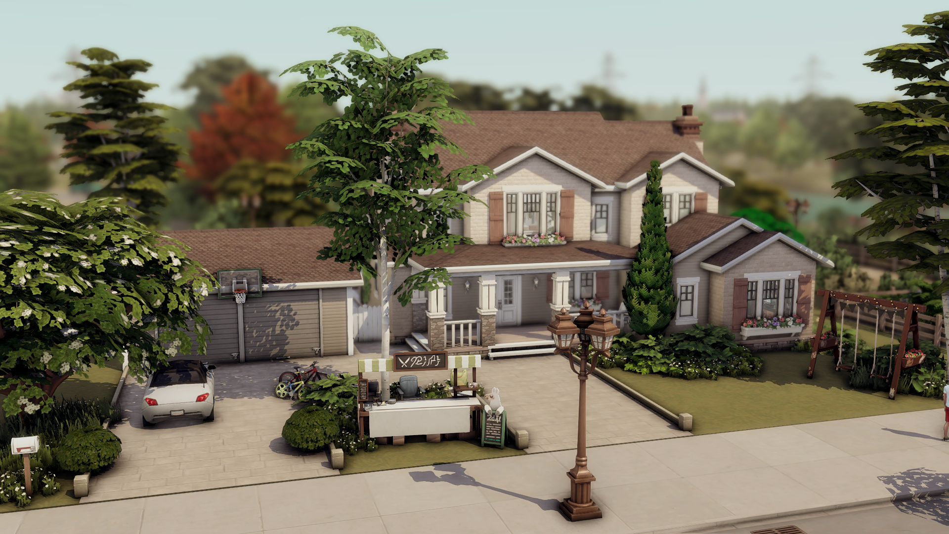 Realistic family house