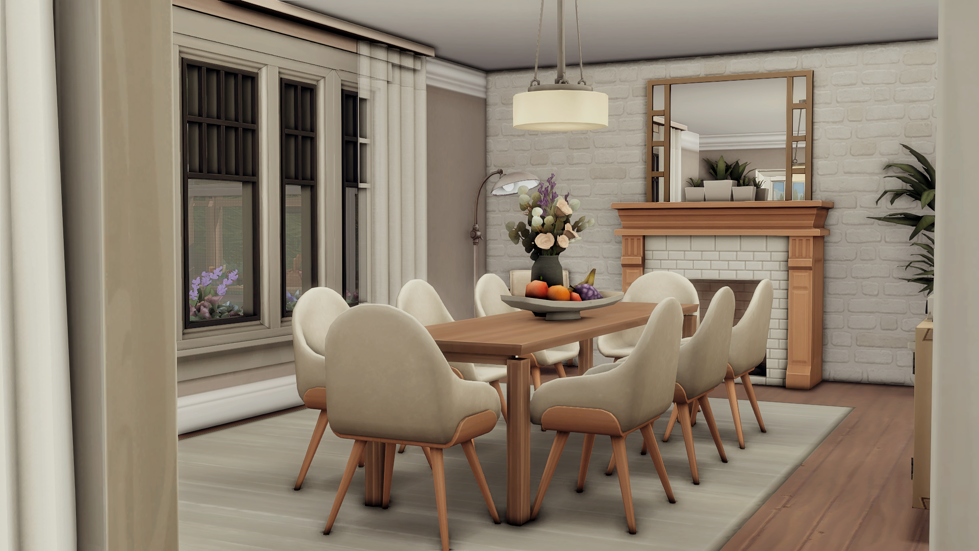 Realistic family house