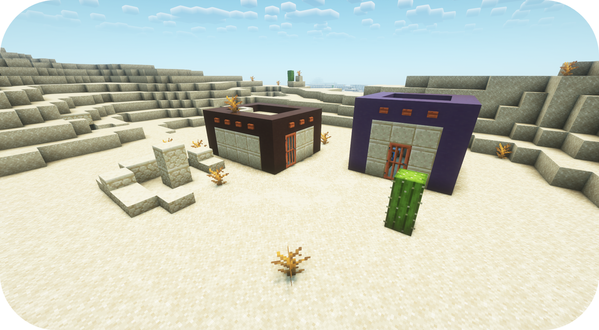 Small houses in the desert