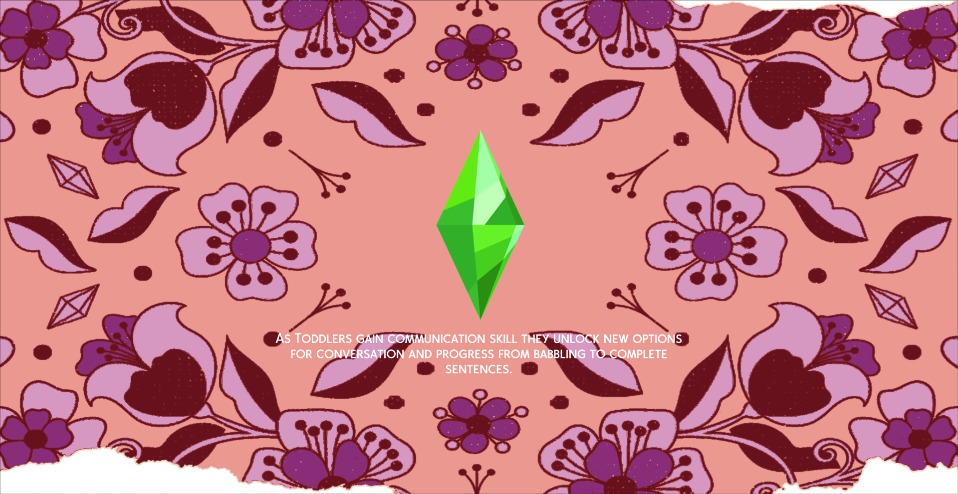 Retro Floral Loading Screen Purple