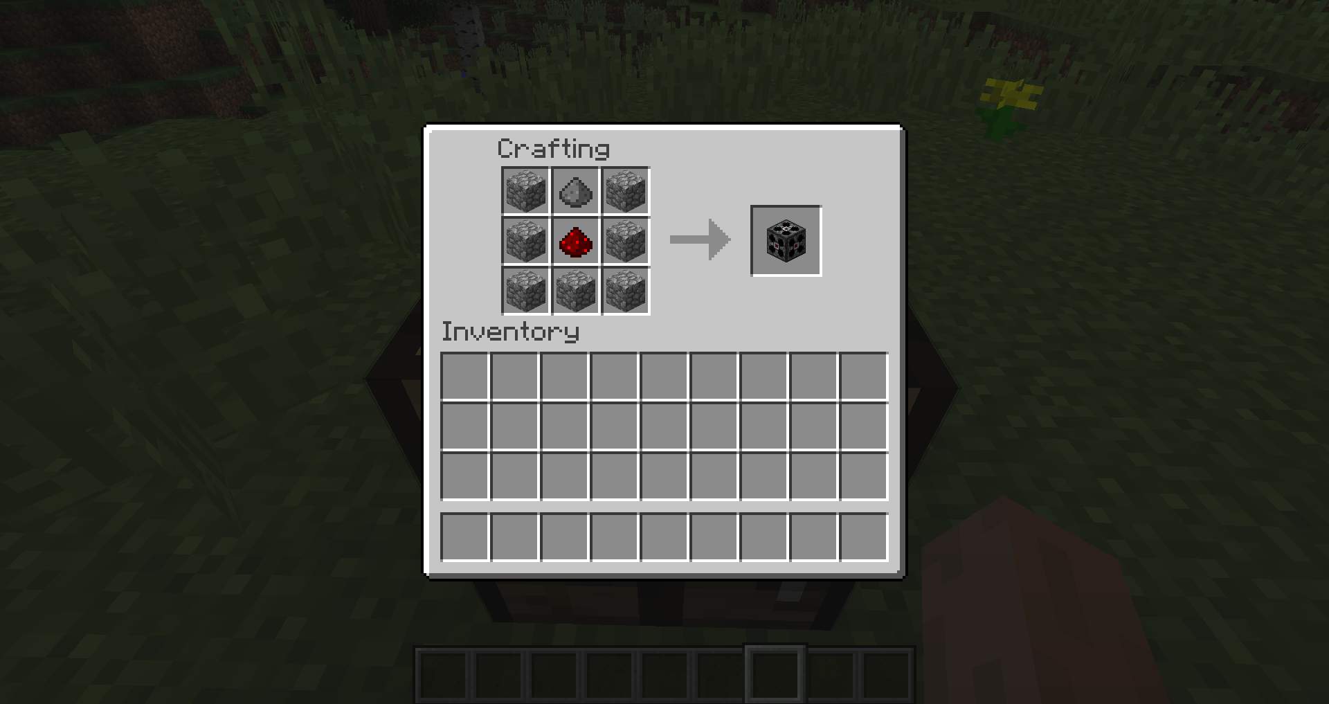 Crafting recipe