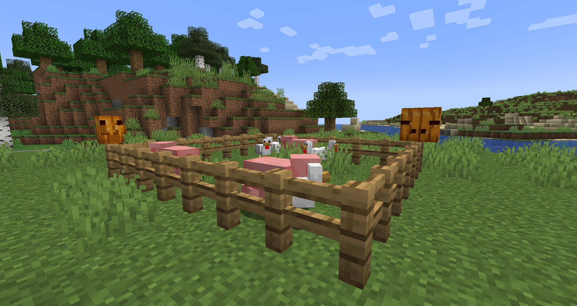 Thumbnail Showcased here are the Chicken Pumpkin and the Pig Pumpkin.
