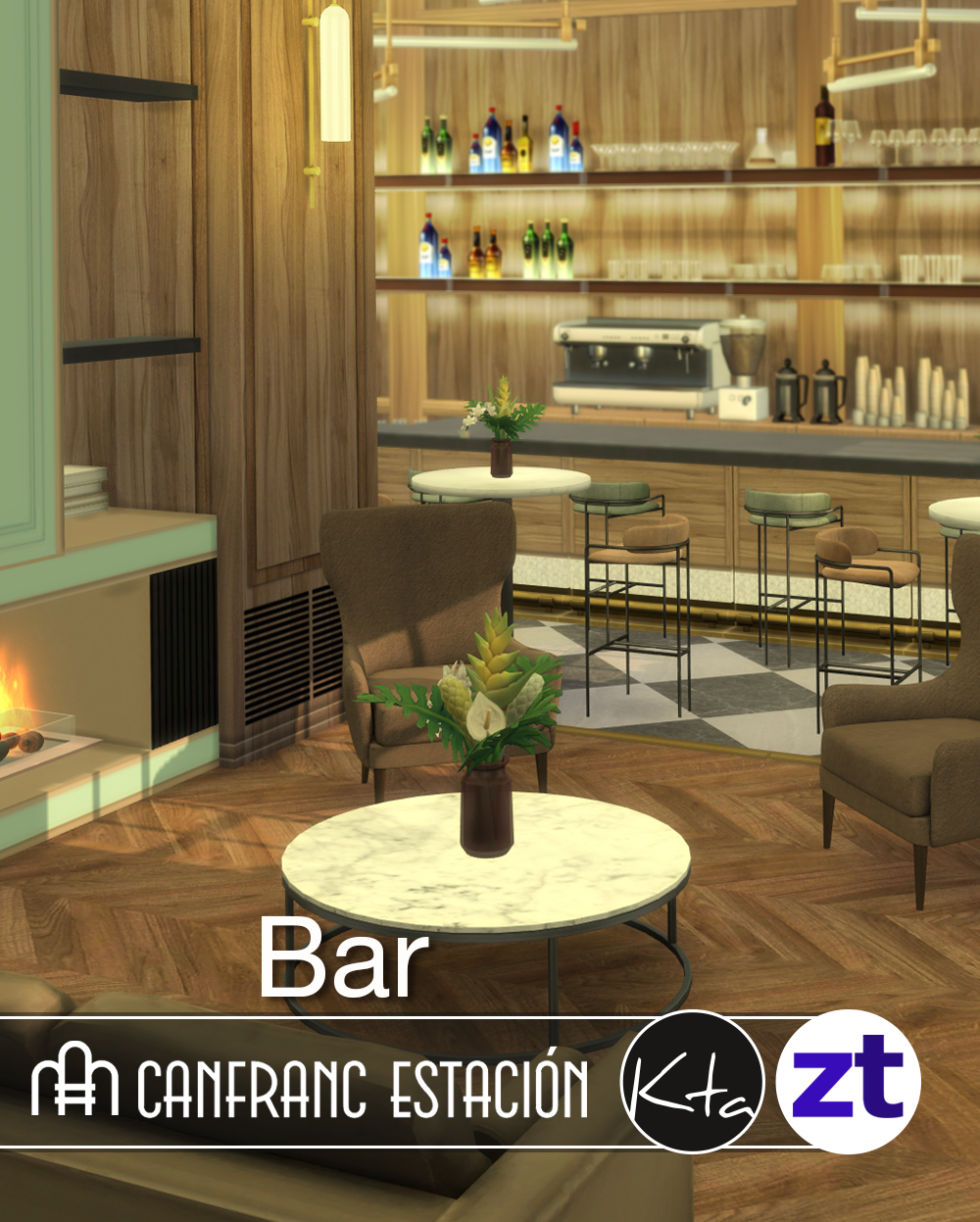 how to build a bar in sims 4