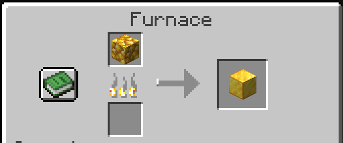 Burn Raw Gold Block