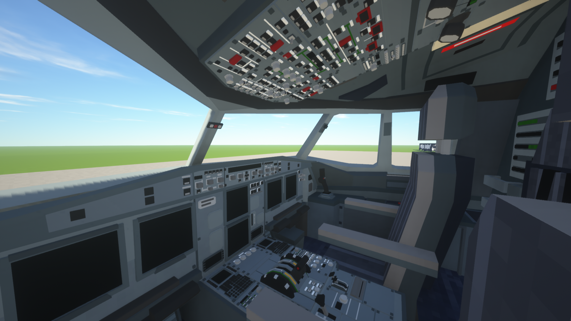 Fully modelled and accurate cockpits