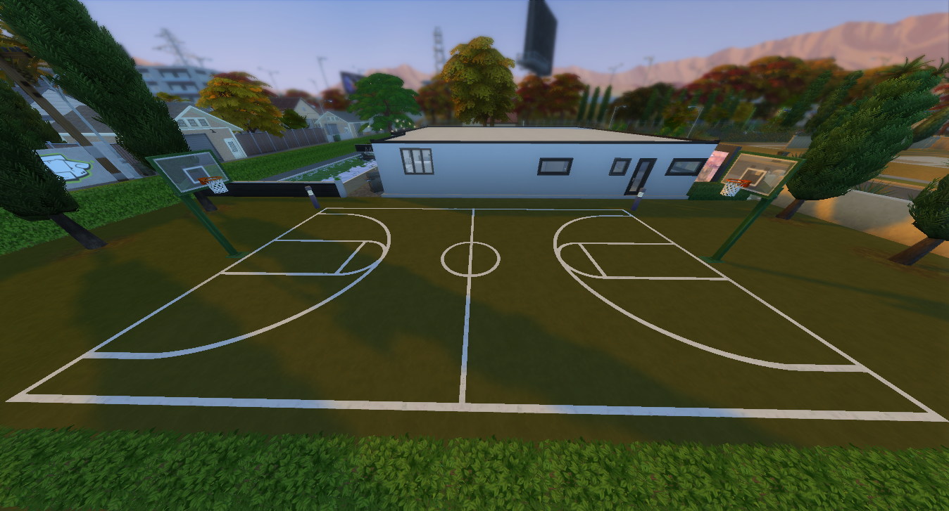 view of basketball court