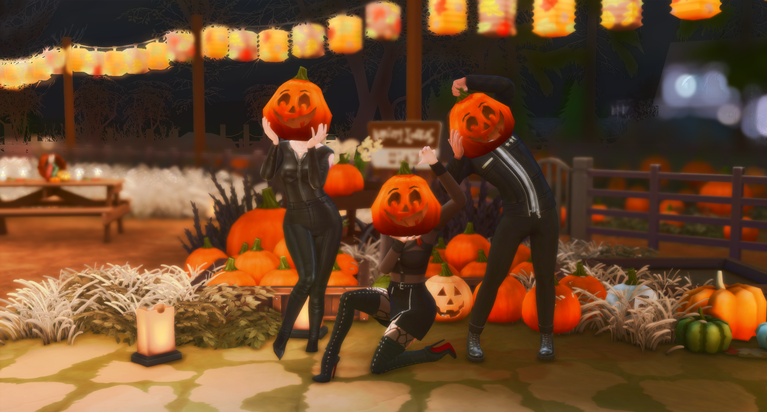 Pumpkin Heads trio