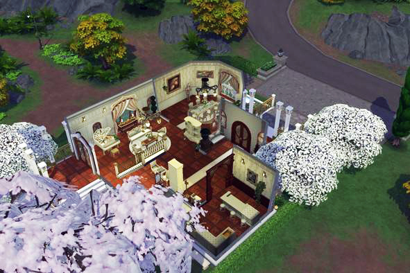 Aerial view of the first floor