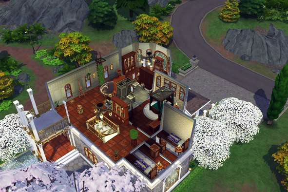 Aerial view of the second floor