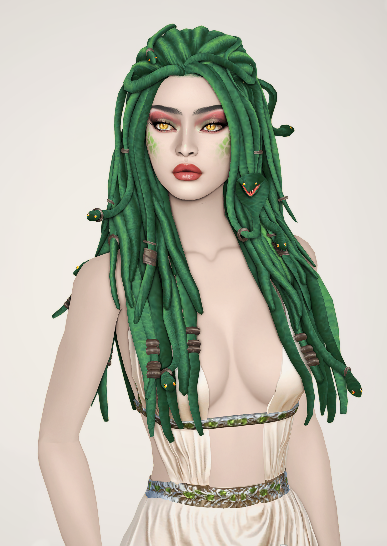 Medusa hairstyle - Halloween gift - Screenshots - The Sims 4 Create a Sim -  CurseForge