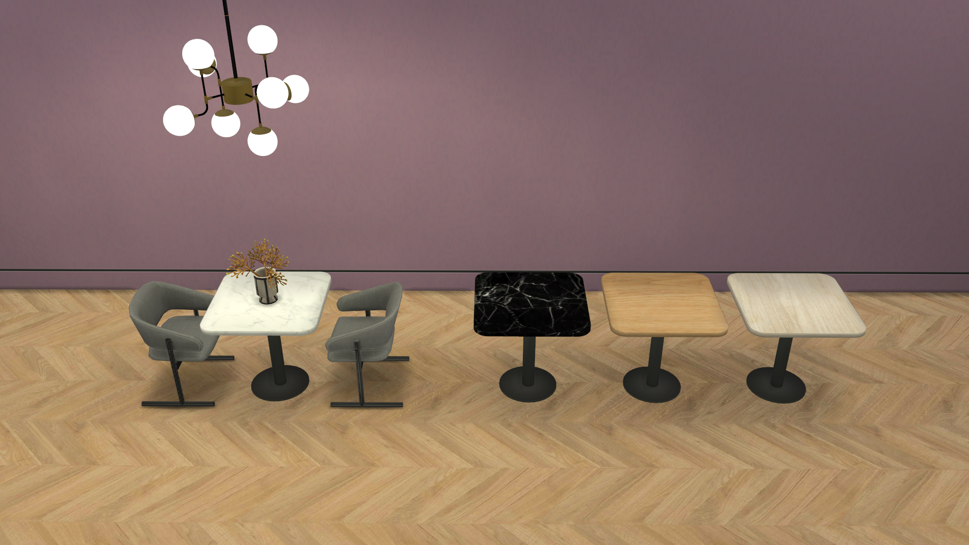 ZT Canfranc Square Dining Table - Screenshots - The Sims 4 Build / Buy