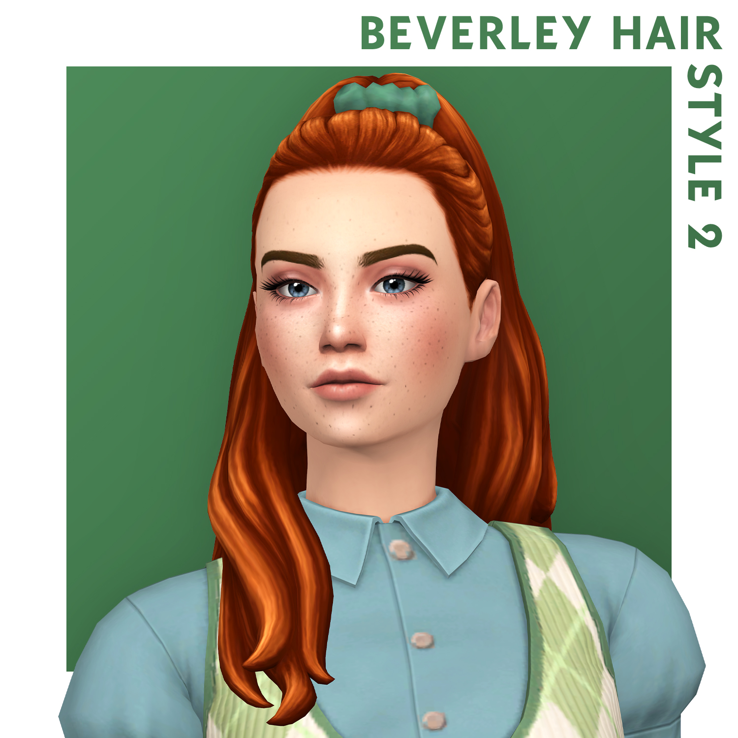 Qicc Beverley Hair Set Screenshots The Sims 4 Create A Sim