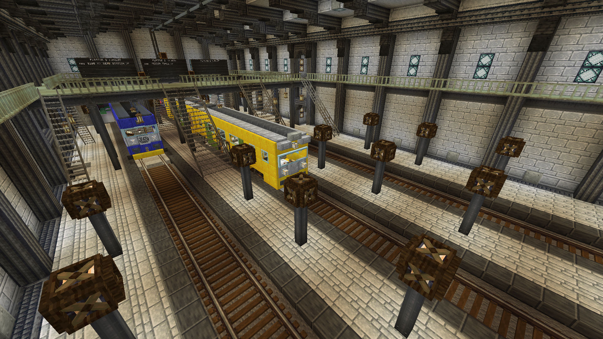 Thumbnail make big stations with automatick trains!
