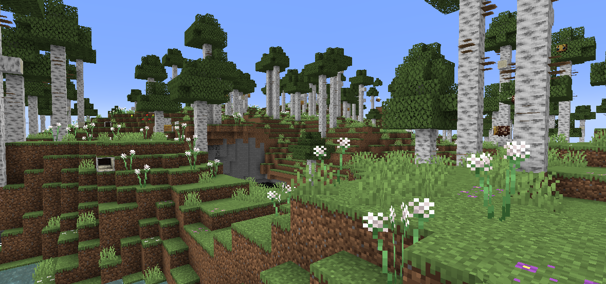 Thumbnail The Birch biome in that concept art.