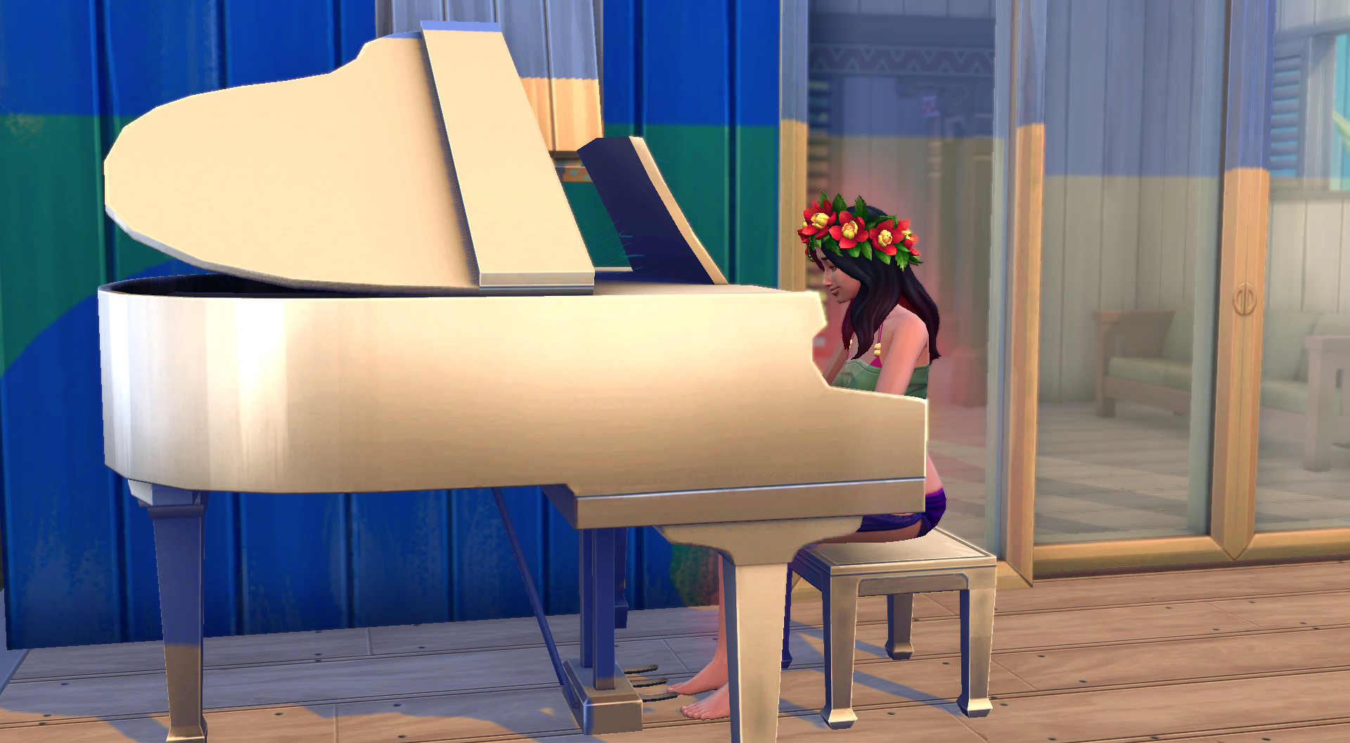 Réva rehearsing