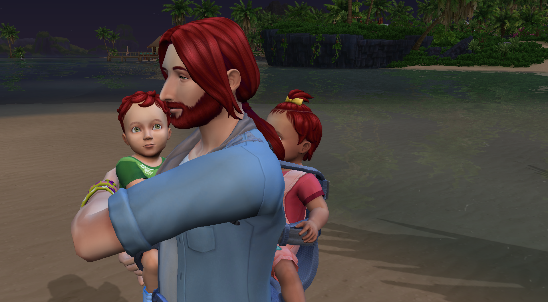 Samuel with both his children