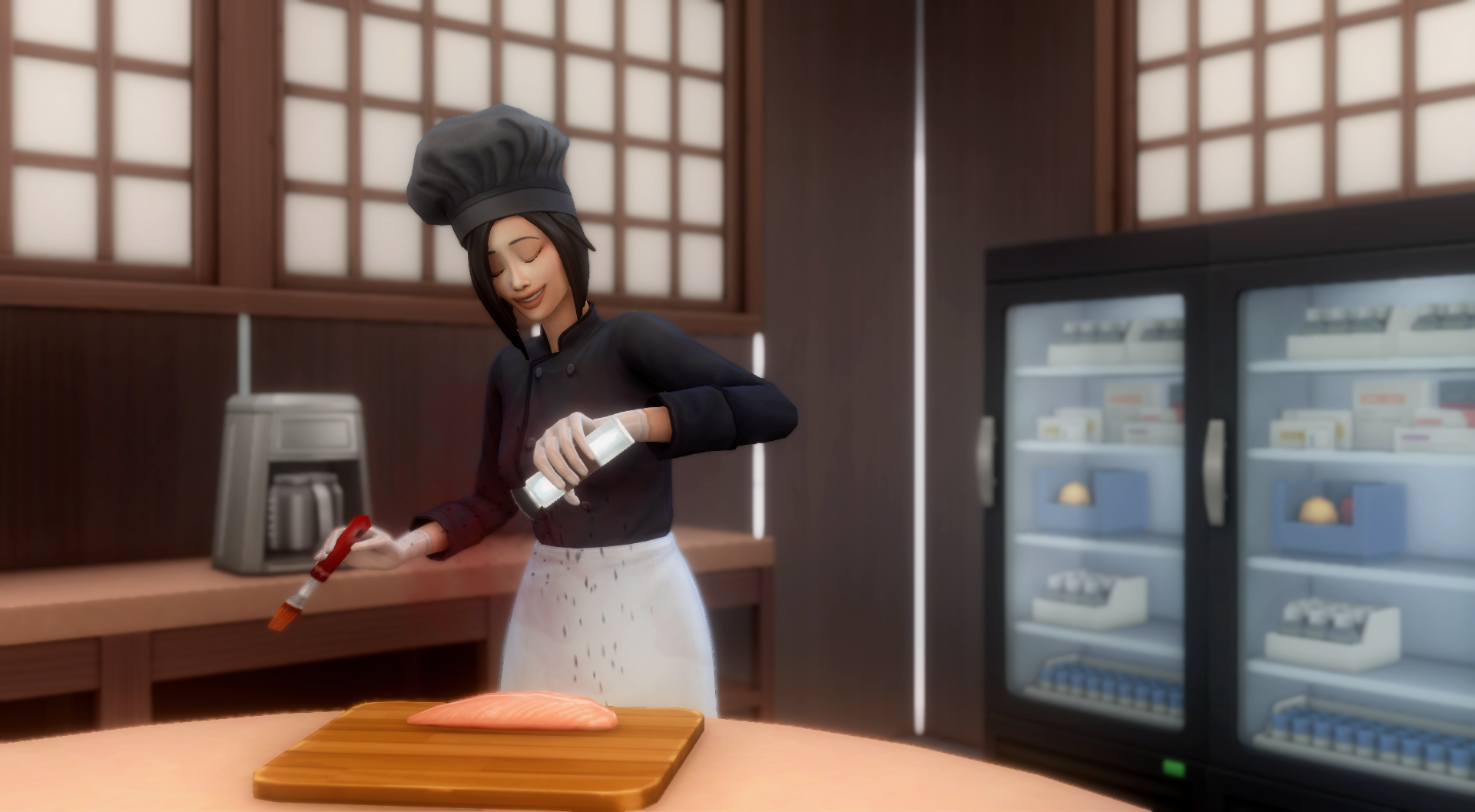 Akane at work 1