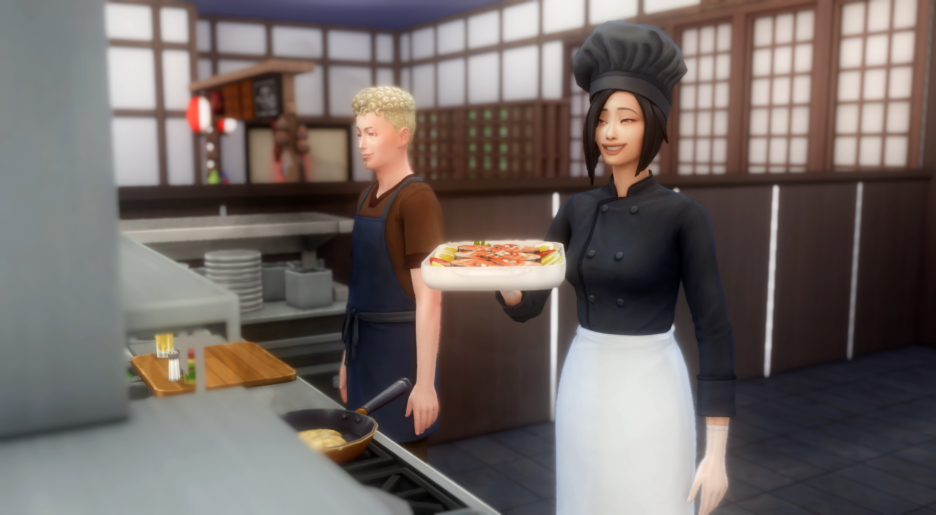 Akane at work 2