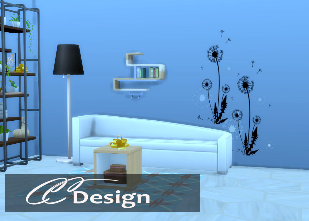 Thumbnail Do you have a boring wall? then stick this pretty dandelion on it. Your sims will be amazed by this beautiful decoration
