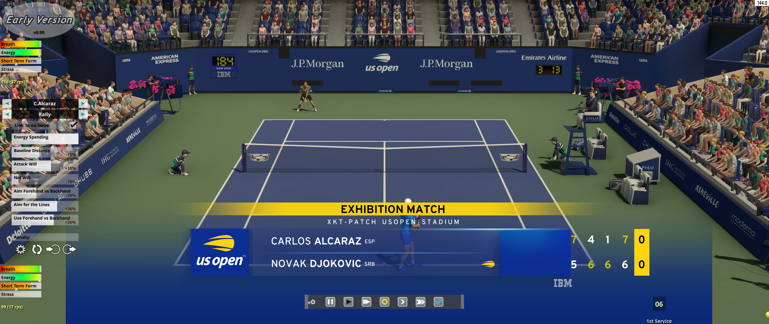 Alcaraz vs Djokovic US Open