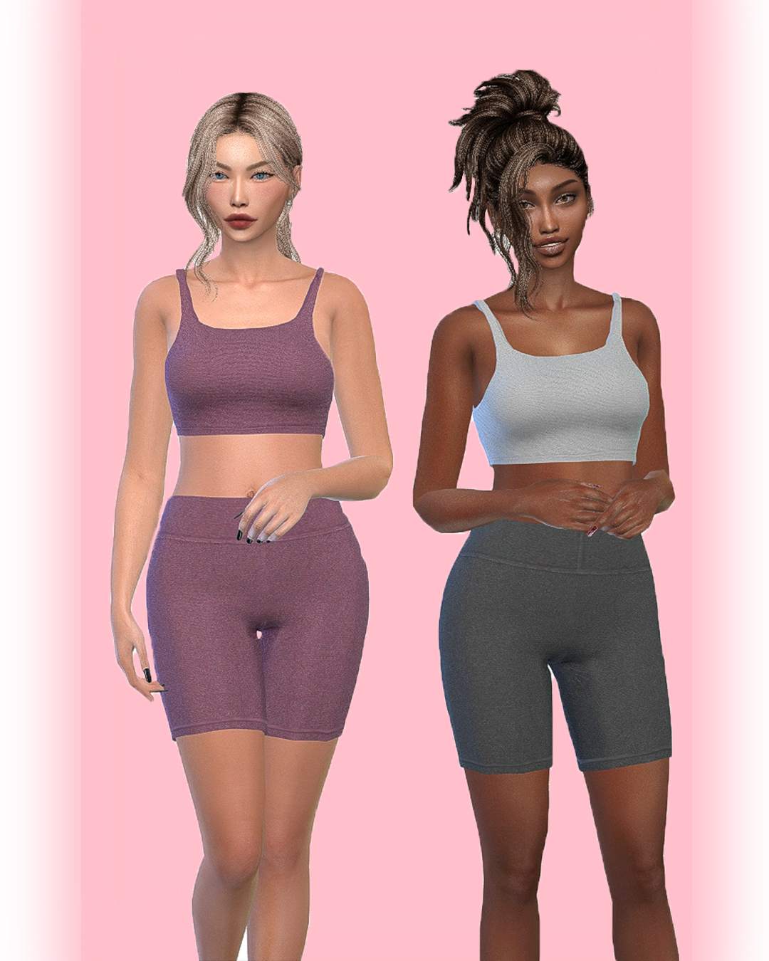 Gym Set 01 - Helen Shorts - The Sims 4 Create a Sim - CurseForge