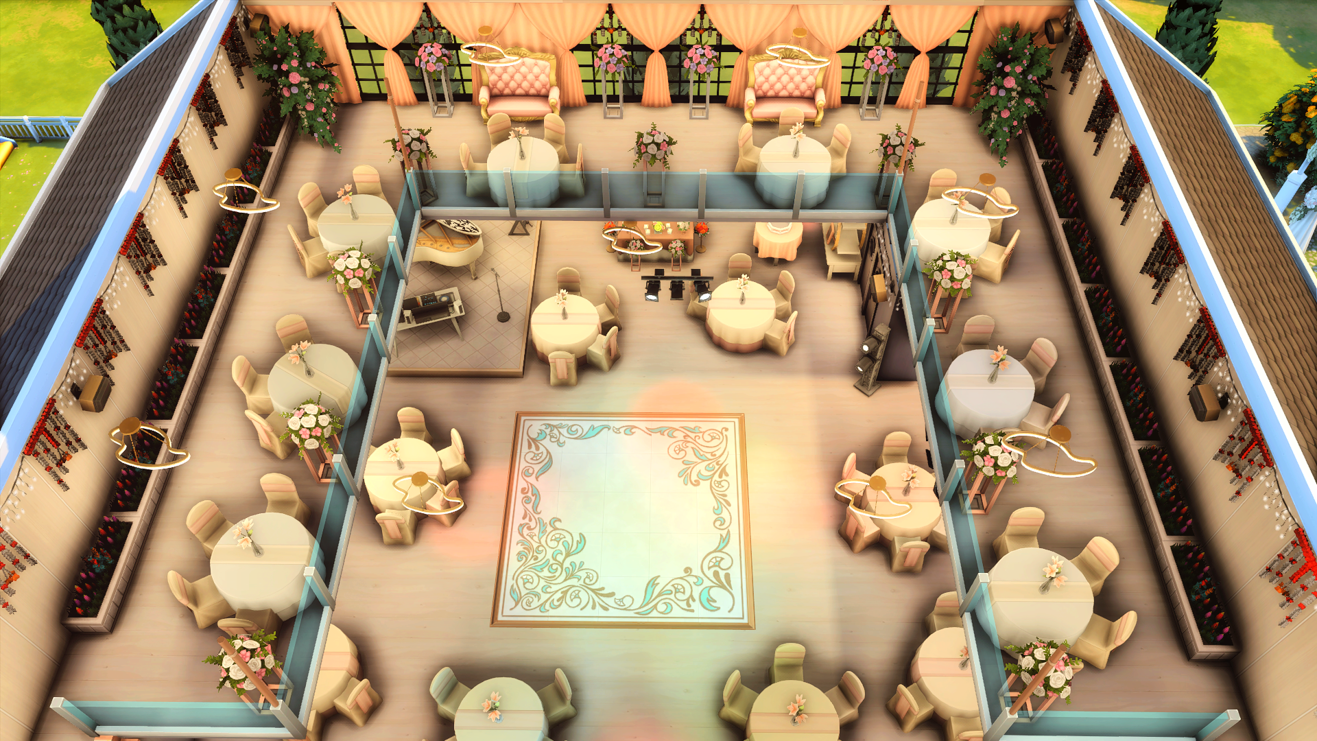 Upstairs dining area