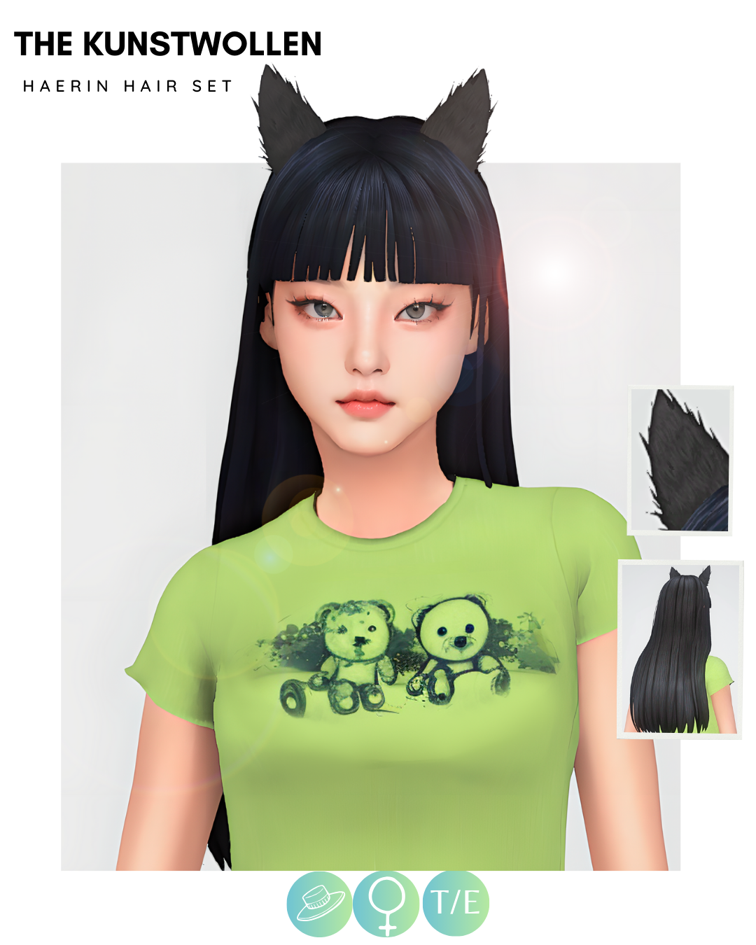 Haerin hair set - Screenshots - The Sims 4 Create a Sim - CurseForge