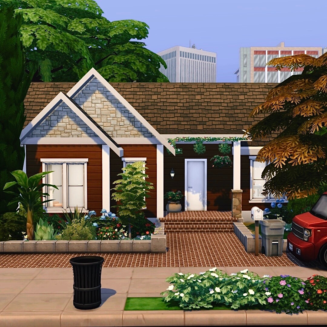 Starter House Base Game | No CC - Screenshots - The Sims 4 Rooms / Lots ...