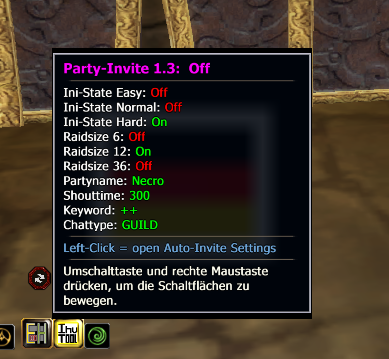 Info-Tooltip from the configbutton from PartyInvite