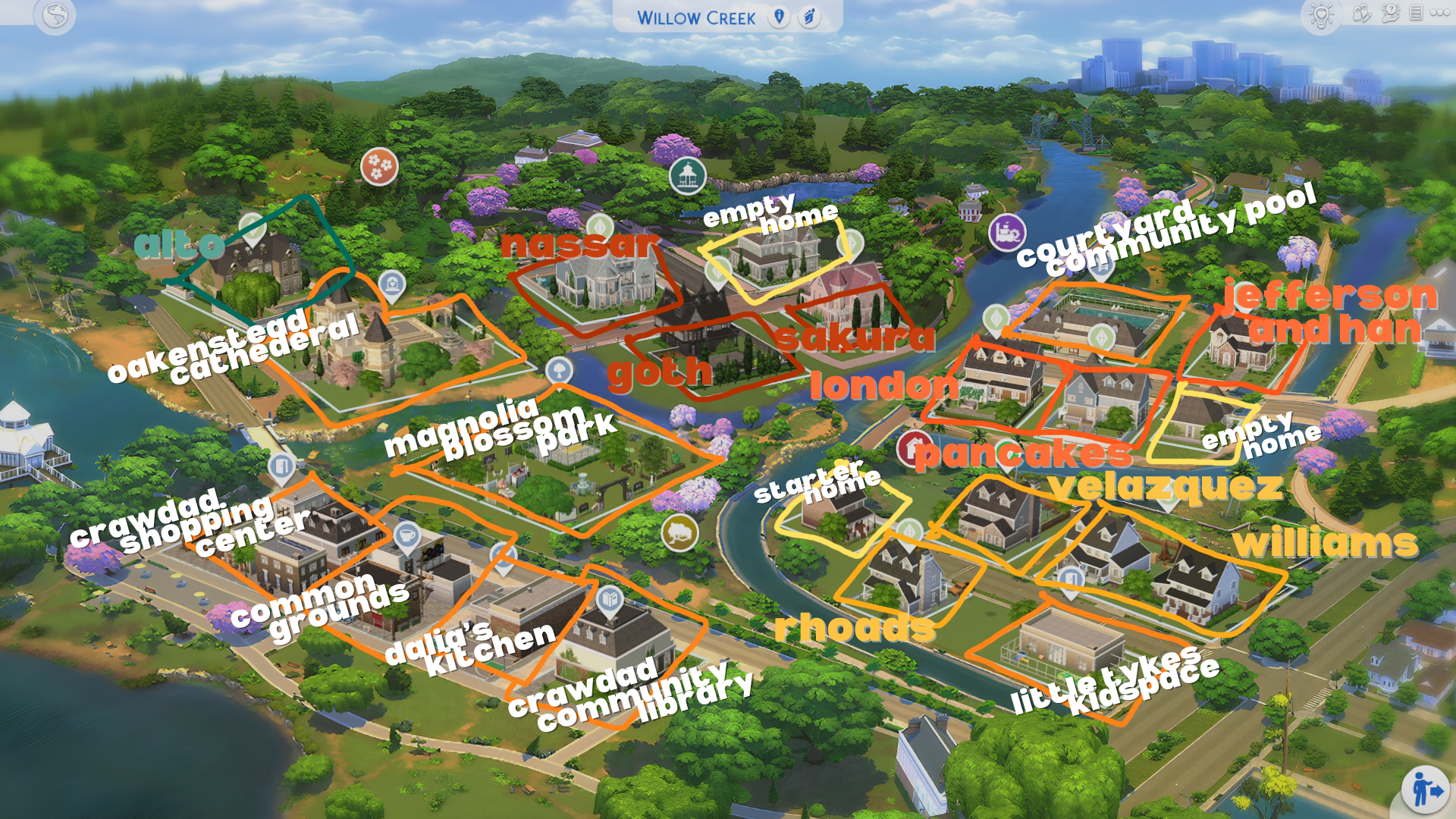 willow creek map