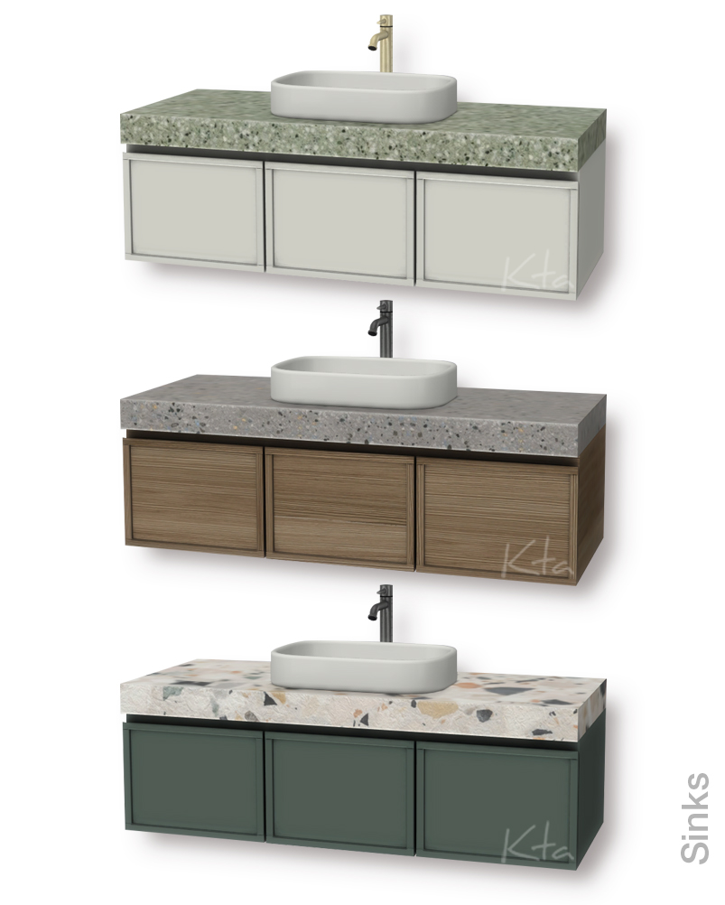5. Sink (1-3 white sink)