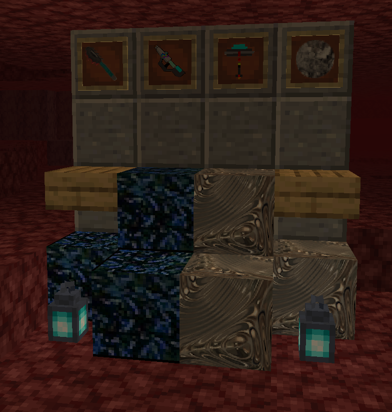 Thumbnail a display of some of the mod items