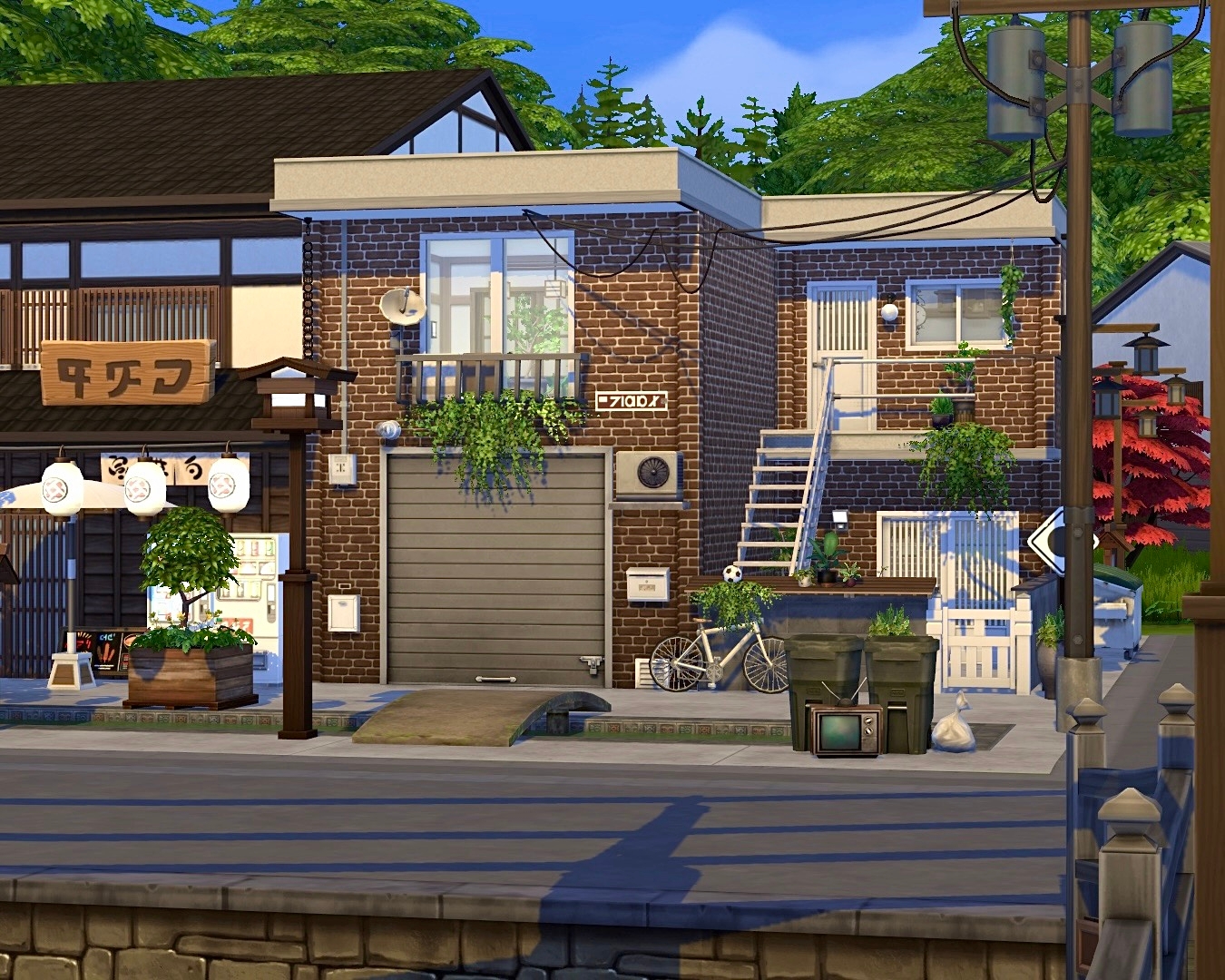 Japanese Stone House | No CC - Screenshots - The Sims 4 Rooms / Lots ...