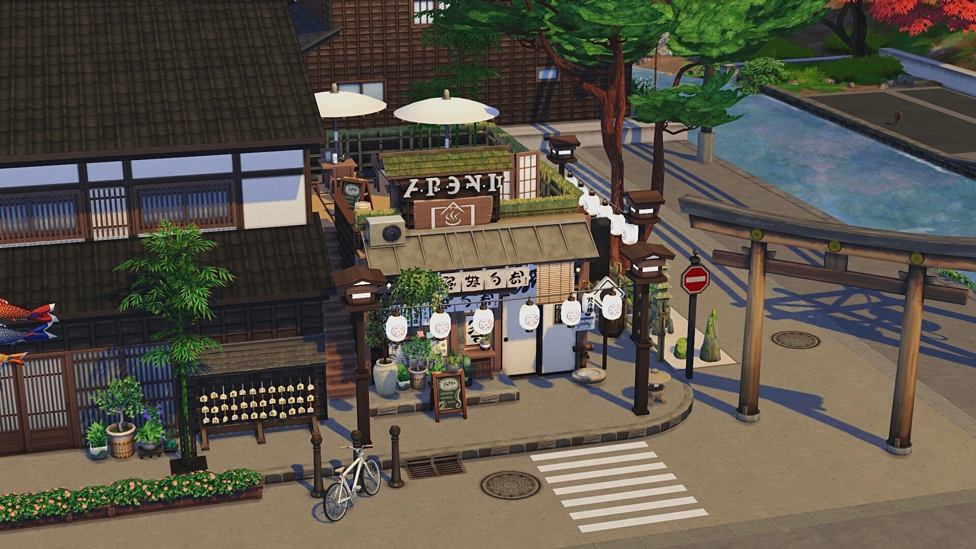 sims 4 japanese restaurant no cc