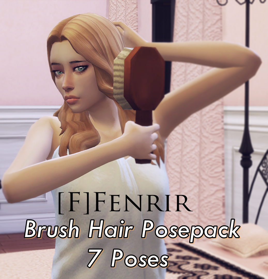 [F] Brush Hair Posepack - Screenshots - The Sims 4 Mods - CurseForge