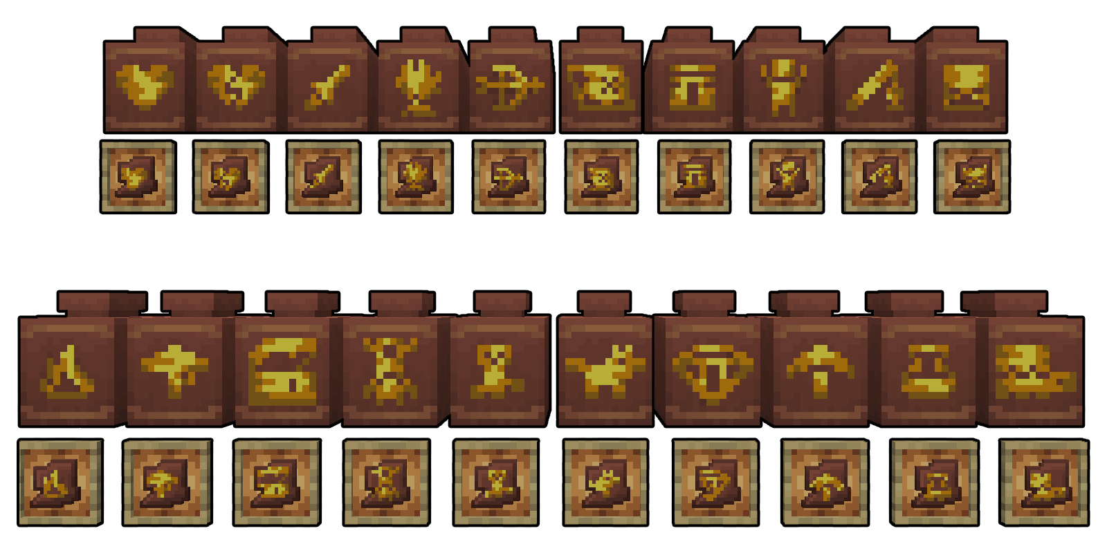 Gilded sherds minecraft bedrock addons curseforge