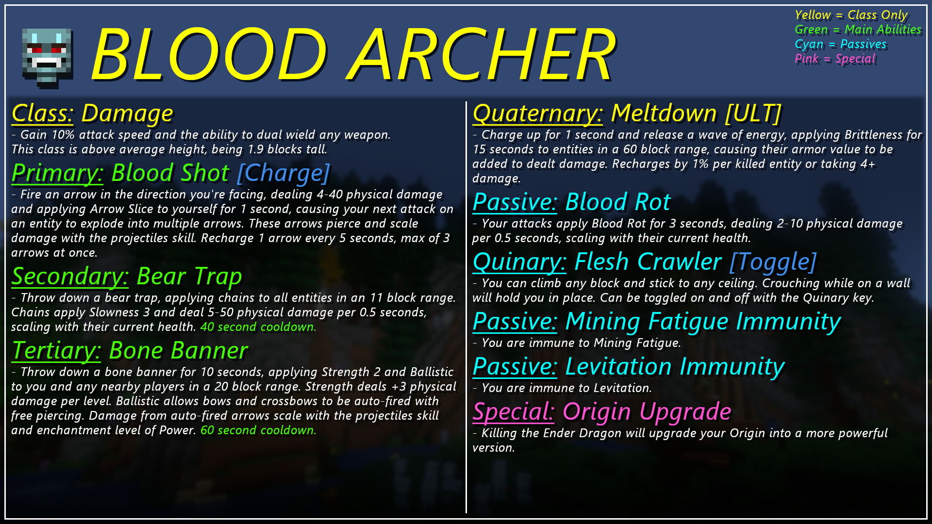 DPS Origin: Blood Archer